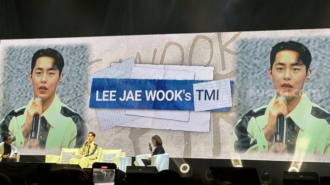 Fan meeting Lee Jae Wook di The Kasablanka Hall, Jakarta Selatan pada Sabtu (25/2/2023). [Suara.com/Sumarni]