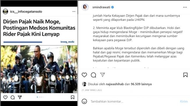 Klub Moge Diminta Bubar oleh Sri Mulyani, Berikut Daftar Pejabat Kemenkeu yang Punya Motor Gede, Termasuk Menterinya