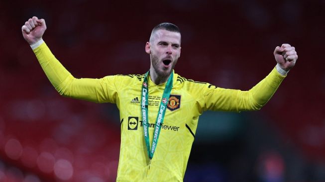 David De Gea Pecahkan Rekor Clean Sheet Peter Schmeichel usai Bantu Man United Juara Piala Liga Inggris