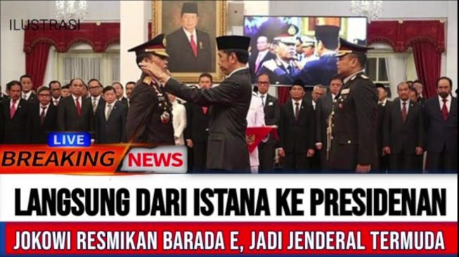 CEK FAKTA: Jokowi Lantik Richard Eliezer Jadi Jenderal Termuda di Istana, Benarkah?