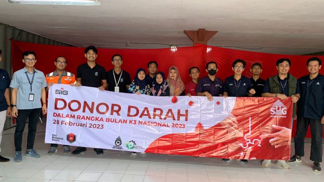 Peringati Bulan K3 Nasional, Ratusan Karyawan Semen Gresik Kompak Donor Darah untuk Masyarakat