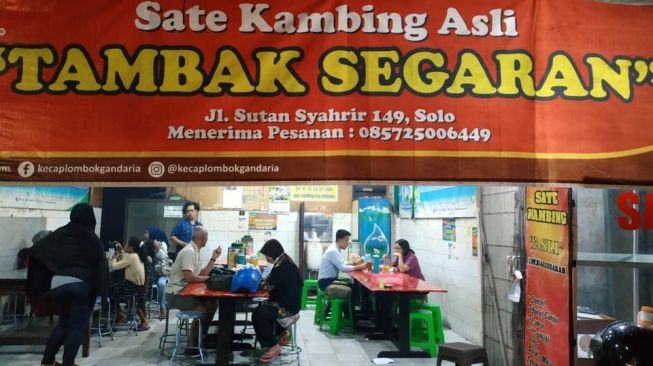 Sate kambing Tambak Segaran Solo. [Pemkot Solo]