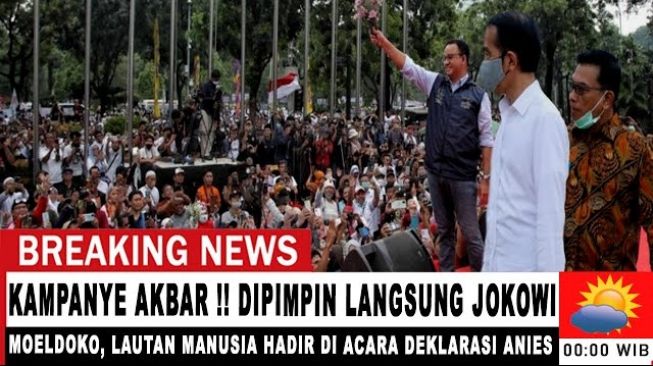 CEK FAKTA: Jokowi dan Lautan Manusia Hadiri Deklarasi Anies, BuzzerRp Jantungan, Benarkah?