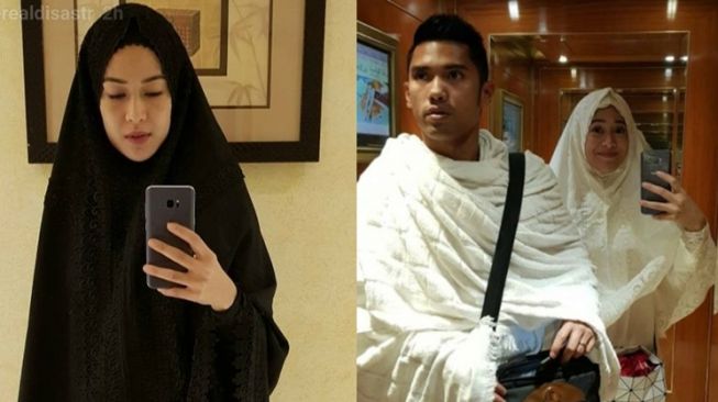 Potret artis mualaf saat umrah (Instagram/@therealdisastr)