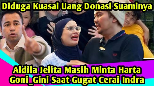 CEK FAKTA: Aldila Jelita Minta Harta Gono Gini, Usai Kuasai Uang Donasi Indra Bekti, Benarkah?