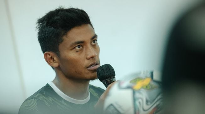 Pemain Persita Tangerang Irsyad Maulana. [Foto: Baliutd.com]