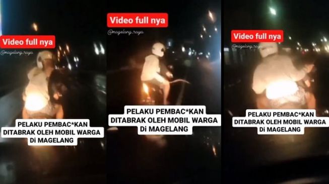 Kronologi Pengemudi Mobil Tancap Gas Tabrak Remaja Pembawa Celurit di Magelang