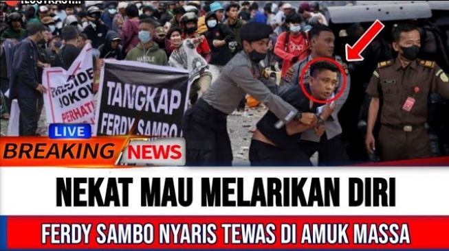 CEK FAKTA: Ferdy Sambo Nekat Melarikan Diri sampai Nyaris Tewas Diamuk Massa, Benarkah?