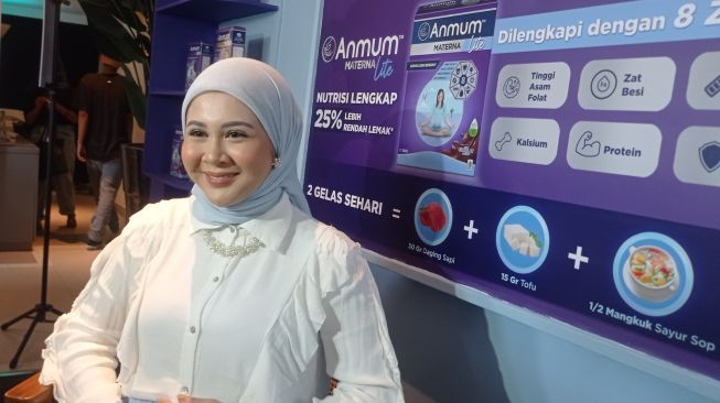 Kesha Ratuliu bakal tetap puasa meski hamil tujuh bulan. (Fajar/Suara.com)