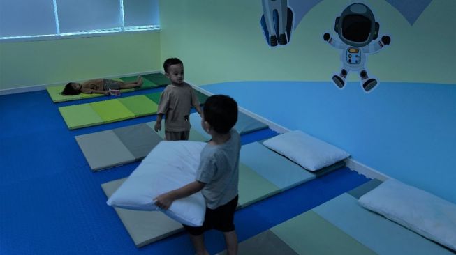 Ruang tidur di Daycare P&G Jakarta Plant di Karawang, Jawa Barat. (Foto: Dok. P&G Indonesia)