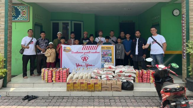 KNCI Medan Serahkan Bantuan ke Panti Asuhan