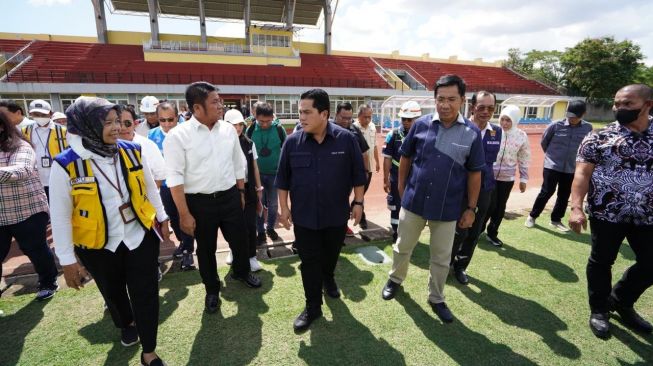 Tinjau Stadion Jakabaring sebagai Venue Piala Dunia U-20 2023, Erick Thohir: Kondisinya Baik dengan Sedikit Catatan