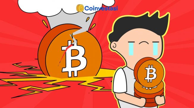 Harga BTC Anjlok, Rp4,8 Triliun Terlikuidasi dalam Sehari!