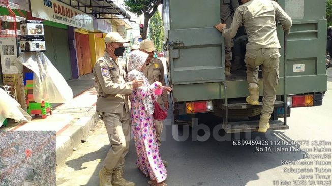 Siang Ini, Pengemis Asal Bojonegoro Terjaring Razia di Tuban