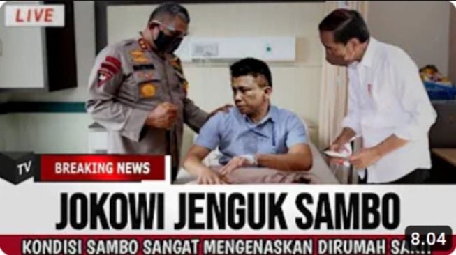 CEK FAKTA: Kondisi Ferdy Sambo di RS Sangat Mengenaskan Sampai Dijenguk Jokowi, Benarkah?