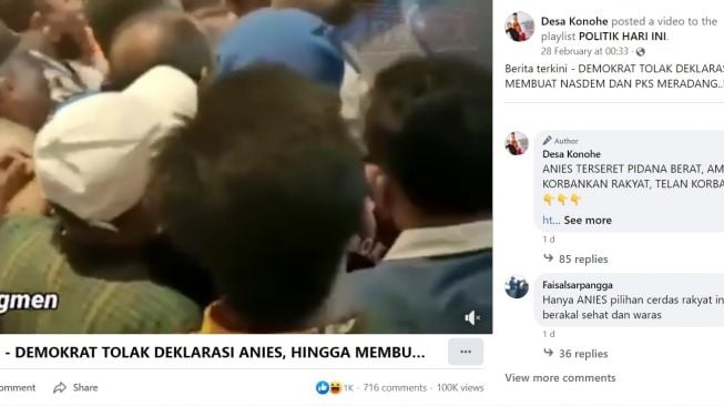 CEK FAKTA: Demokrat Tolak Deklarasi Anies Bikin NasDem dan PKS Meradang, Benarkah?