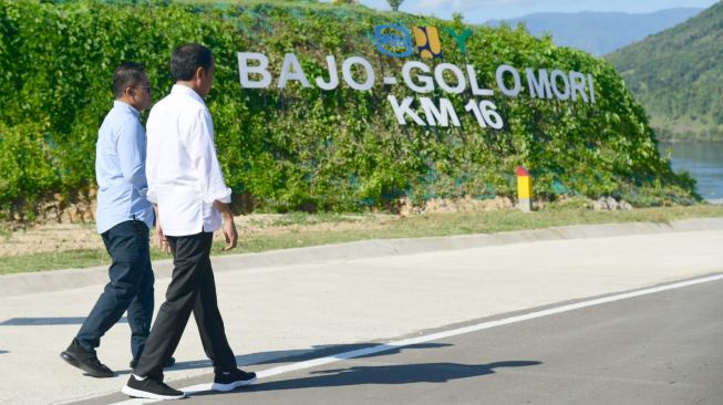 Diresmikan Jokowi, Jalan Akses Labuan Bajo-Golo Mori Habiskan Anggaran Rp 481 Miliar