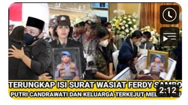 CEK FAKTA: Isi Surat Wasiat Ferdy Sambo Bikin Putri Candrawathi dan Keluarga Syok, Benarkah?