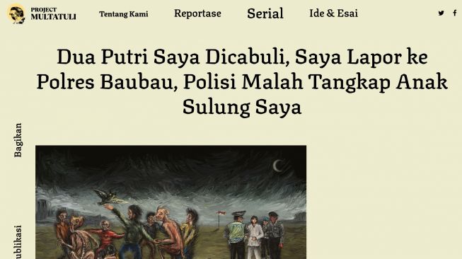 Website Project Multatuli Diserang Setelah Muat Perjuangan Seorang Ibu di Baubau Pada Kasus Pencabulan Anaknya