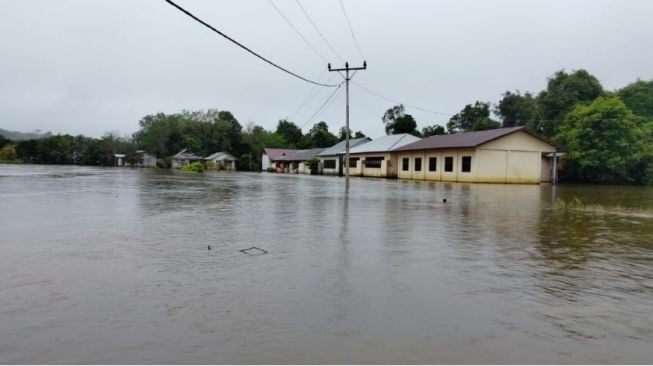 Intensitas Hujan Tinggi, Desa Sempurna Ketapang Direndam Banjir hingga 2 Meter