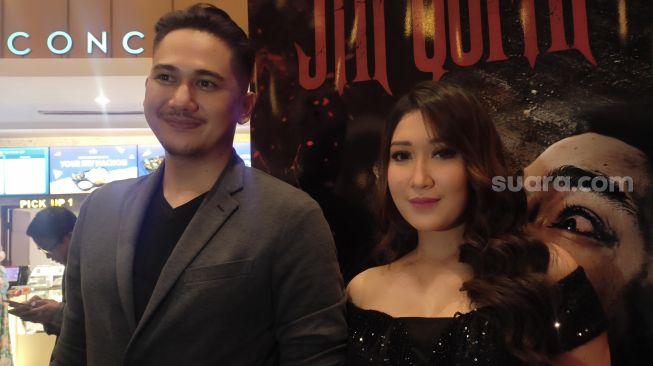 Para pemain film Jin Qorin di Epicentrum, Kuningan, Jakarta Selatan pada Jumat (17/3/2023).