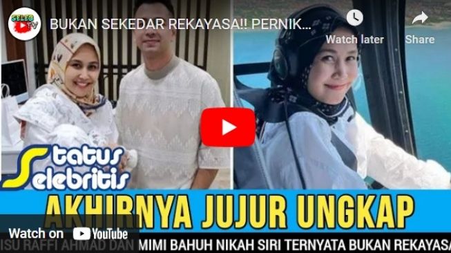 Hoaks pernikahan Raffi Ahmad dan Mimi Bayuh. 