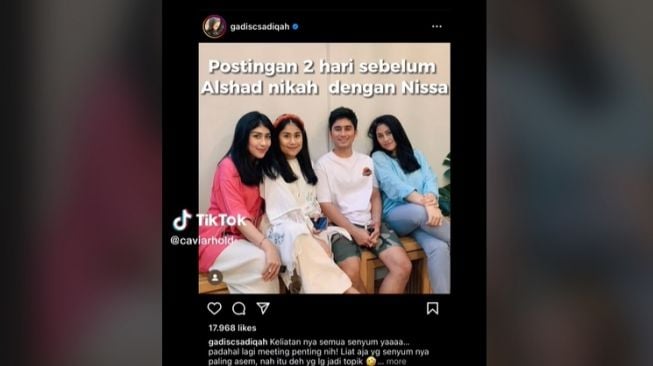 Timeline Hubungan Alshad Ahmad yang Curi Perhatian (Tiktok/@caviarhold)