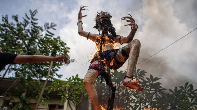 Umat Hindu di Sumsel Gelar Upacara Tawur Agung Kesanga Sambut Nyepi