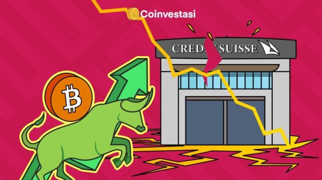 Credit Suisse Krisis, Harga BTC Miliki Potensi Bullish?