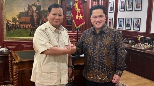 Erick Thohir Unggah Momen Pertemuan Dengan Prabowo: Ngobrol Dari Hati ke Hati