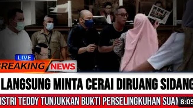 CEK FAKTA: Ungkap Bukti Perselingkuhan, Istri Teddy Minahasa Langsung Minta Cerai di Ruang Sidang, Benarkah?