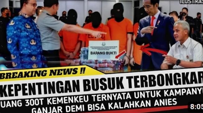 CEK FAKTA: Transaksi Rp300 T Kemenkeu untuk Danai Kampanye Ganjar, Benarkah?