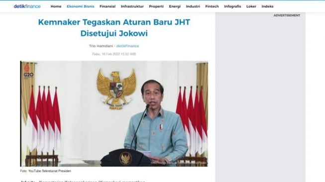 CEK FAKTA: Jokowi Tegur Rakyat Kalau Masih Mau Hidup Ikuti Aturan Pemerintah, Benarkah? [Turnbackhoax.id]