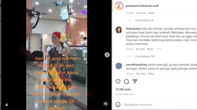 Nenek Pengemis Ini Setor Uang 5Juta Tiap Hari ke Bank, "Dia Lebih Kaya Dari Gue"