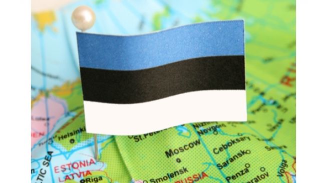 Peta dan Bendera Estonia.(Unsplash.com/FotografiaBasica)