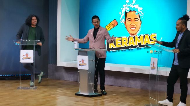Kaesang Pangarep jadi host acara Keramas NET TV. [NET]