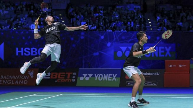 Hasil Spain Masters 2023: Redam Perlawanan Ganda Denmark, Fajar/Rian ke Perempat Final