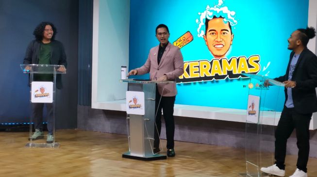 Kaesang Pangarep jadi host acara Keramas NET TV. [NET]