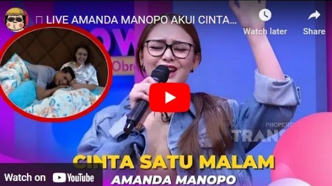 Hoaks Amanda Manopo cinta satu malam dengan Arya Saloka. 