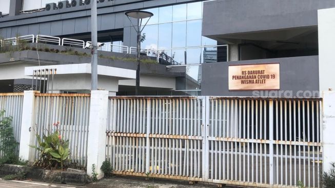 RSD Wisma Atlet Kemayoran, Jakarta Pusat, bekas tempat penanganan pasien Covid-19. [Suara.com/Faqih]