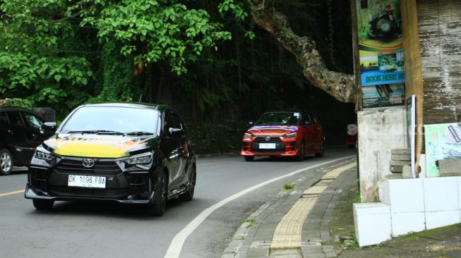 Test Drive All New Agya GR Sport di Bali. [Suara.com/Manuel Jeghesta]