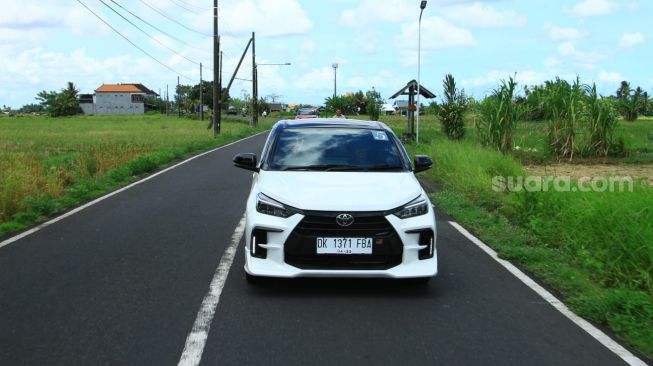 Test Drive All New Agya GR Sport di Bali. [Suara.com/Manuel Jeghesta]