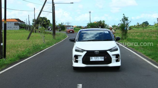 Test Drive All New Agya GR Sport di Bali. [Suara.com/Manuel Jeghesta]