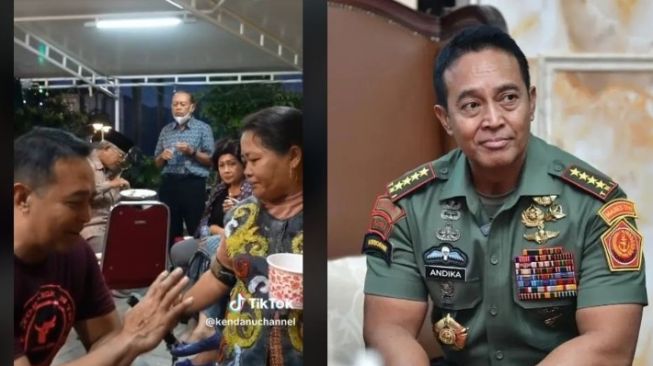 Begini Reaksi Salting Ida Dayak saat Bertemu Andika Perkasa, Colek-Colek Terus