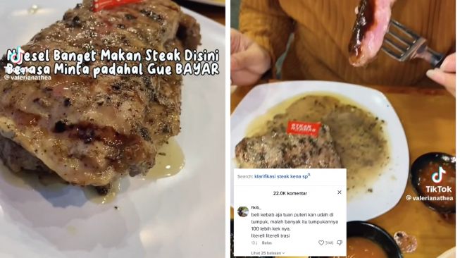 Protes Steak Nggak Ditumpuk hingga Merasa Dibentak, Tiktokers Ini Dirujak Netizen: Beli Kebab Aja, Tuan Putri