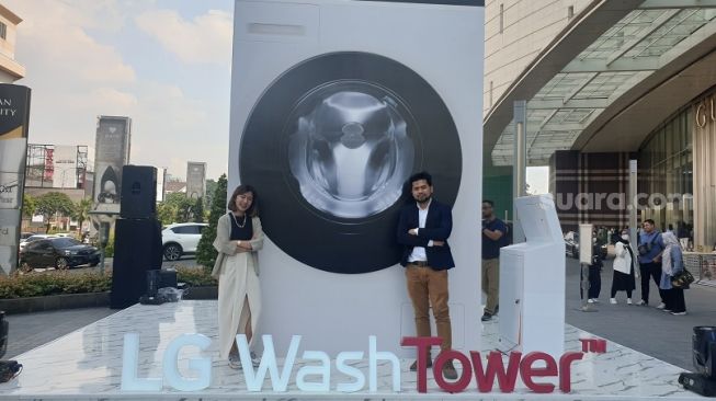 Peluncuran LG WashTower di Jakarta, belum lama ini. [Suara.com/Dythia Novianty]