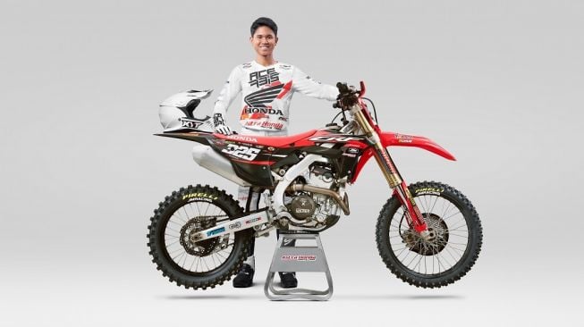 Delvintor Alfarizi, Crosser Muda Binaan Astra Honda Bertarung di FIM Motocross World Championship 2023