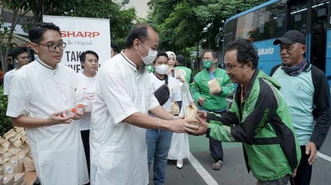 Kegiatan Sharp Bersedekah di Rumah Kebaikan di Jakarta, belum lama ini. [Sharp Indonesia]