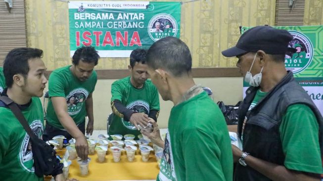 Kajol Indonesia Gelar Bazar Kuliner Untuk Pererat Silaturahmi Ojol di Bandung