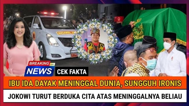 CEK FAKTA: Innalillahi Ida Dayak Meninggal Dunia, Benarkah?